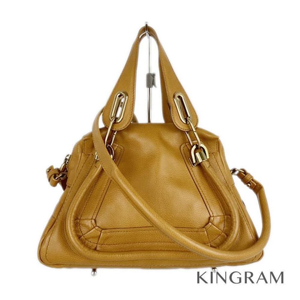 Chloe Paraty Bag Orange Leather Shoulder